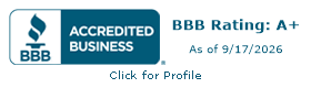 Snake River Tiny Homes BBB Accredited Business with an A+ rating