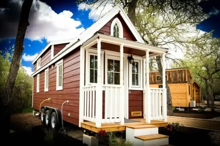A park model tiny home in the Teton Valley near Driggs