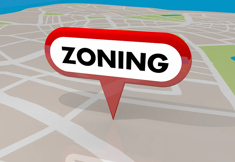 A map pin marking local zoning rules for tiny homes in Nevada